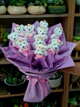 Pembe Ayıcık Buketi