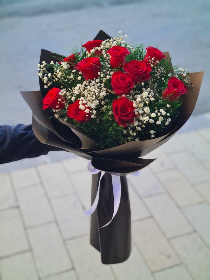11 Kırmızı Gül Buketi, Kütahya çiçek siparişi
