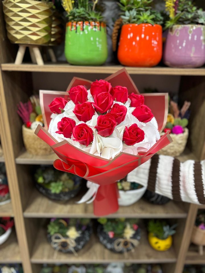 Kırmızı Solmaz Gül - Çiçekçi Kütahya