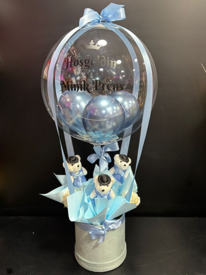 Özel Tasarım Erkek Bebek Aranjman, Melis Çiçek