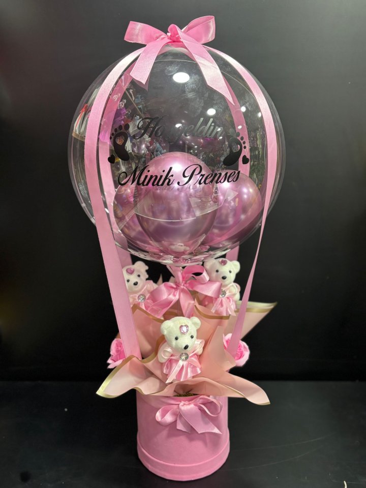 Özel Tasarım Kız Bebek Aranjman, Kütahya Çiçek