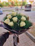 Çiçekçi - 10 Beyaz Gül Buketi